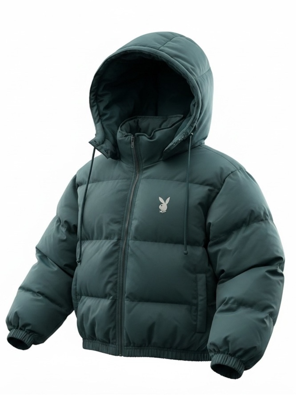 New Pacsun x Playboy Puffer Hooded Jacket